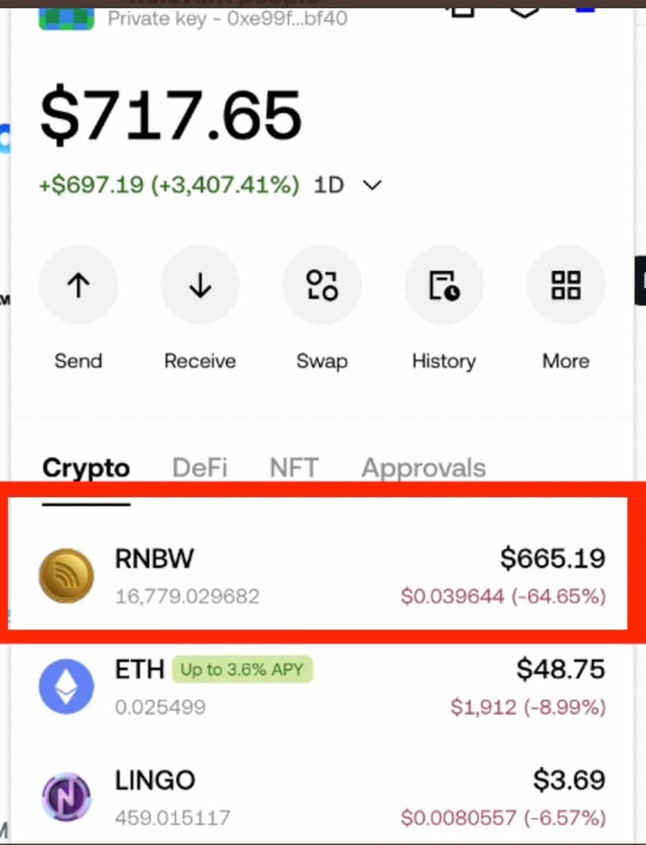 Wallet rescue case: $RNBW — Debug Rainbow app và claim 17,000 $RNBW cho hơn 15 ví bị từ chối nhận airdrop.