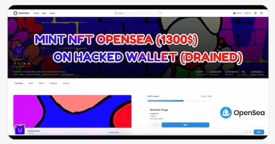 Wallet rescue case: NFT — Mint và transfer NFT Opensea từ ví MetaMask bị hack và gắn sweeper bot.